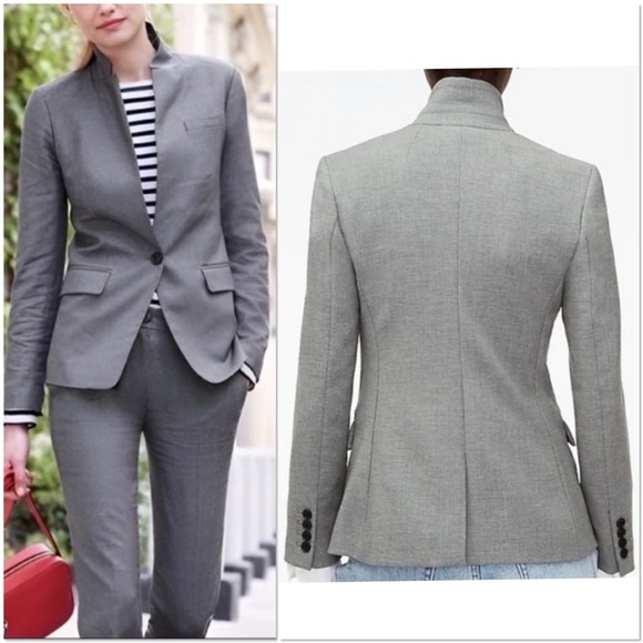 J Crew Regent gray sharp sleek four-season stretch blazer - Picture 12 of 12